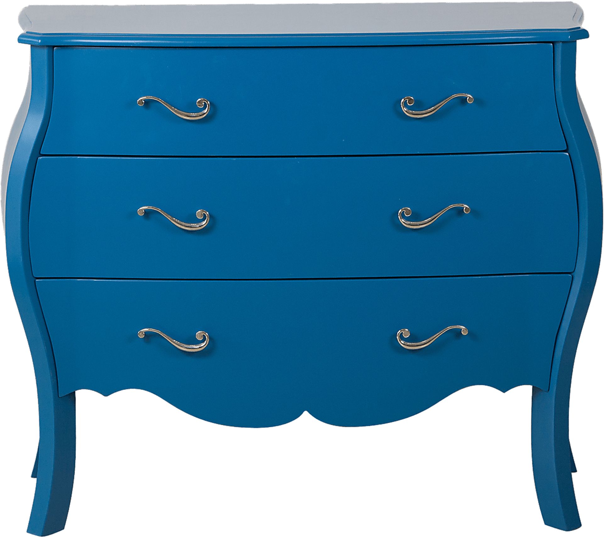 Nia Royal Blue Accent Cabinet - Image 1