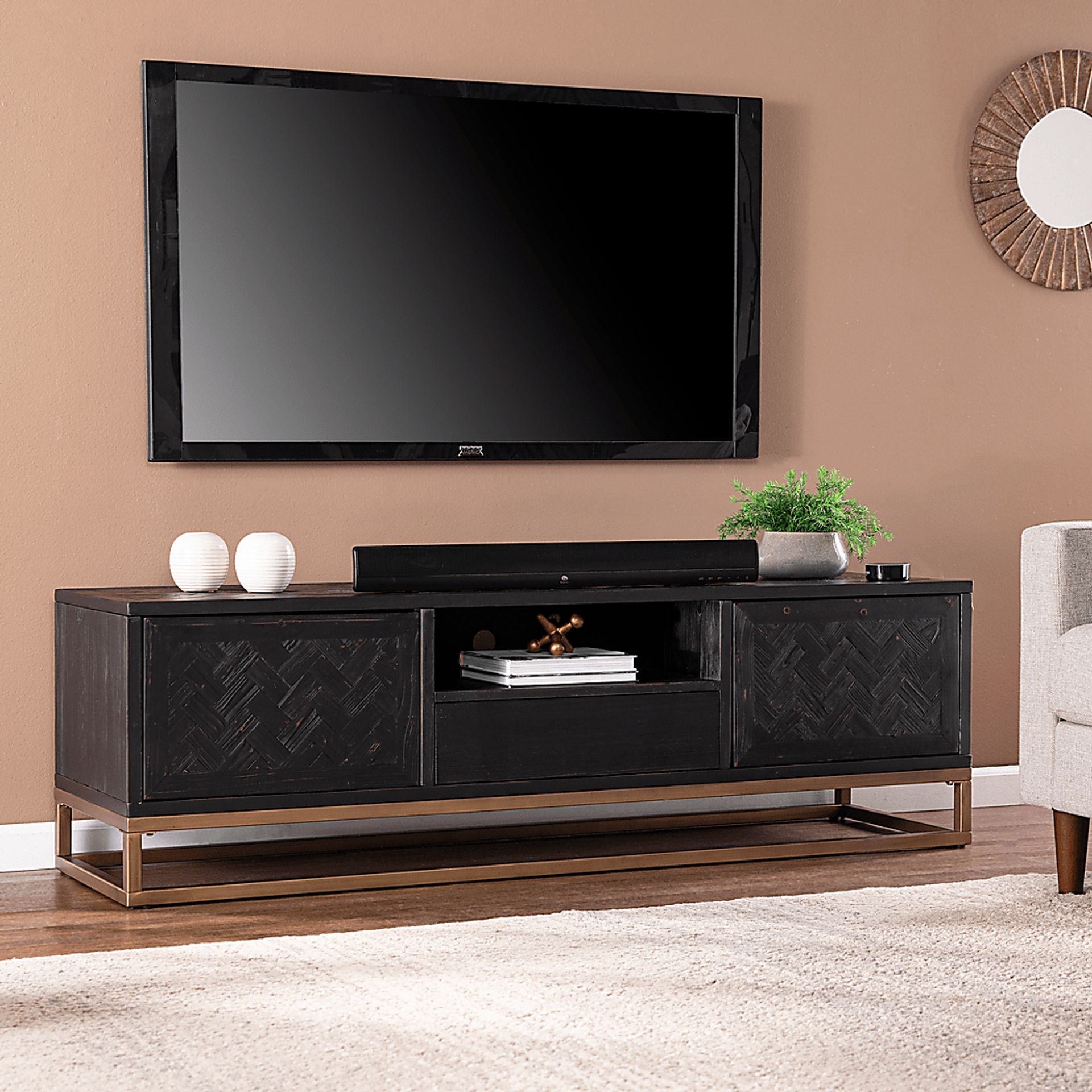 Nialta Black 65 in. Console - Image 5