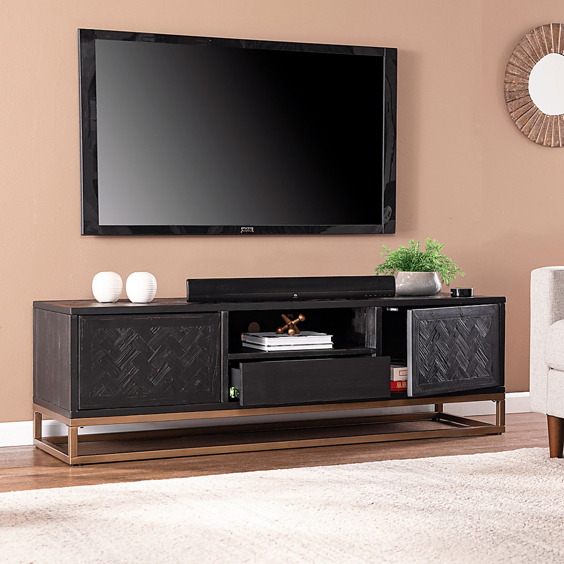 Nialta Black 65 in. Console - Image 6
