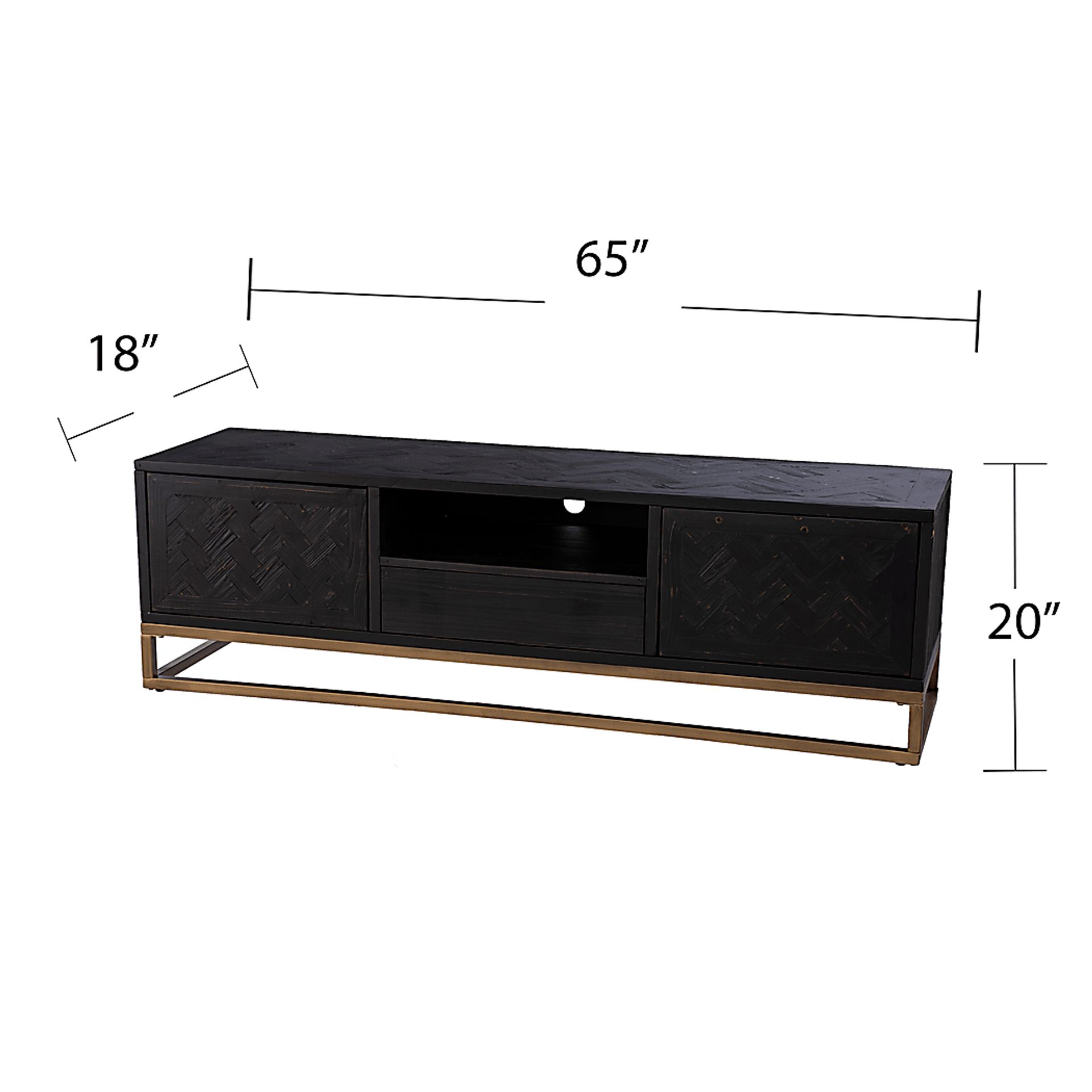Nialta Black 65 in. Console - Image 7