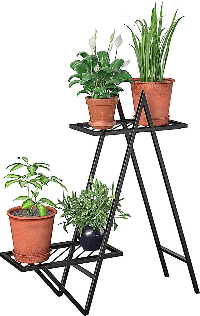 Niangua Black Indoor/Outdoor Plant Stand - Thumbnail - Image 5