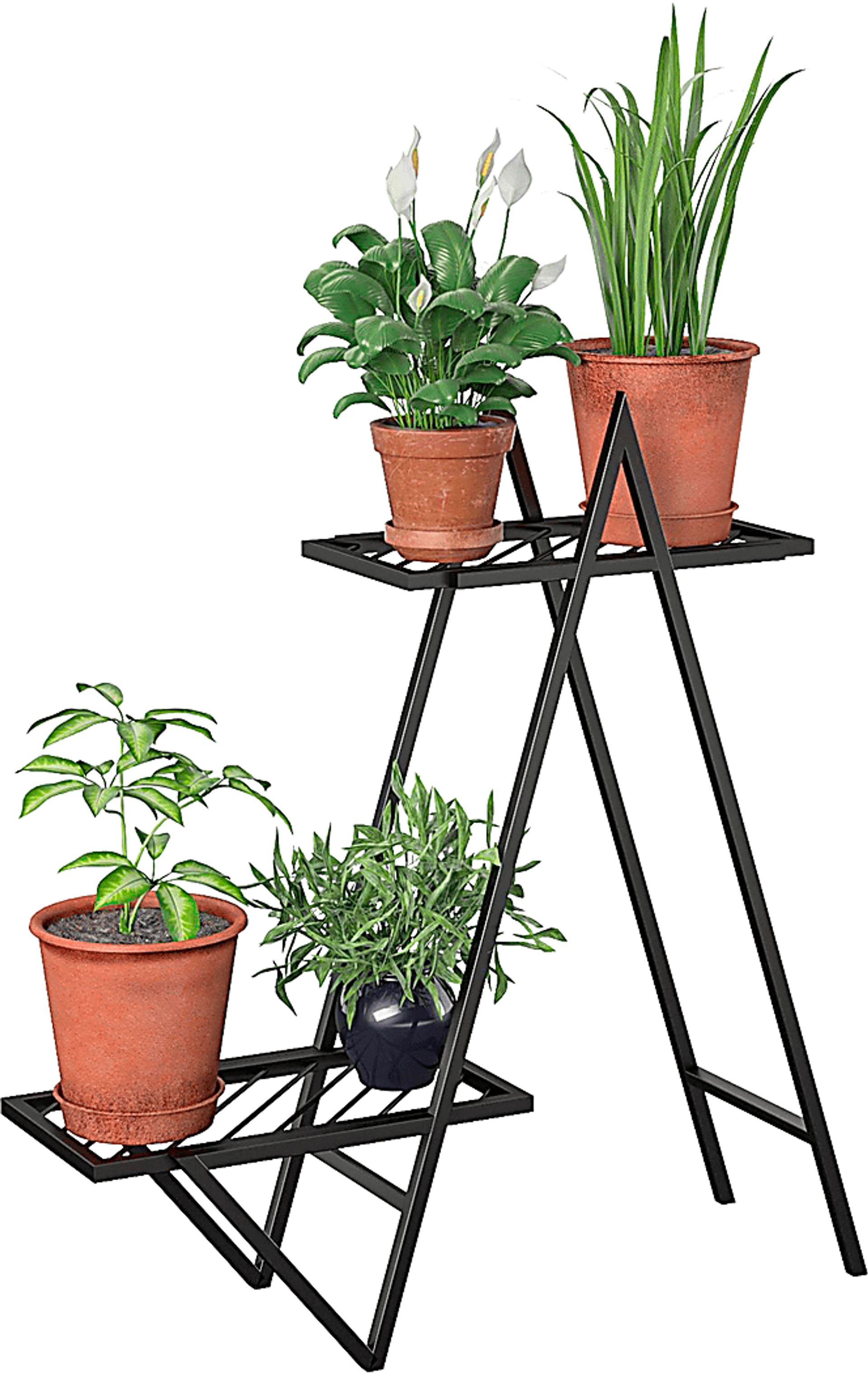 Niangua Black Indoor/Outdoor Plant Stand - Image 5