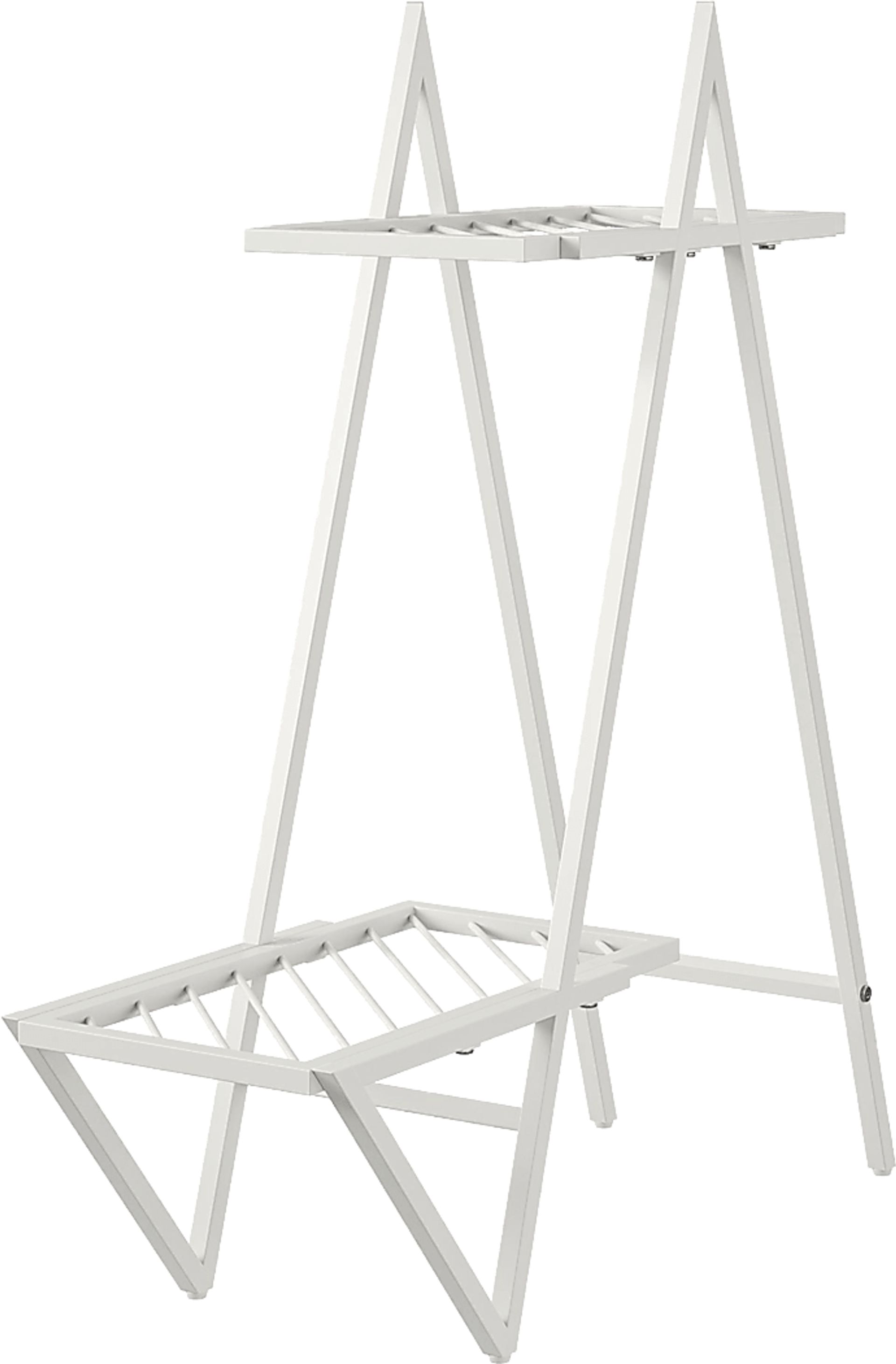 Niangua White Indoor/Outdoor Plant Stand - Image 1