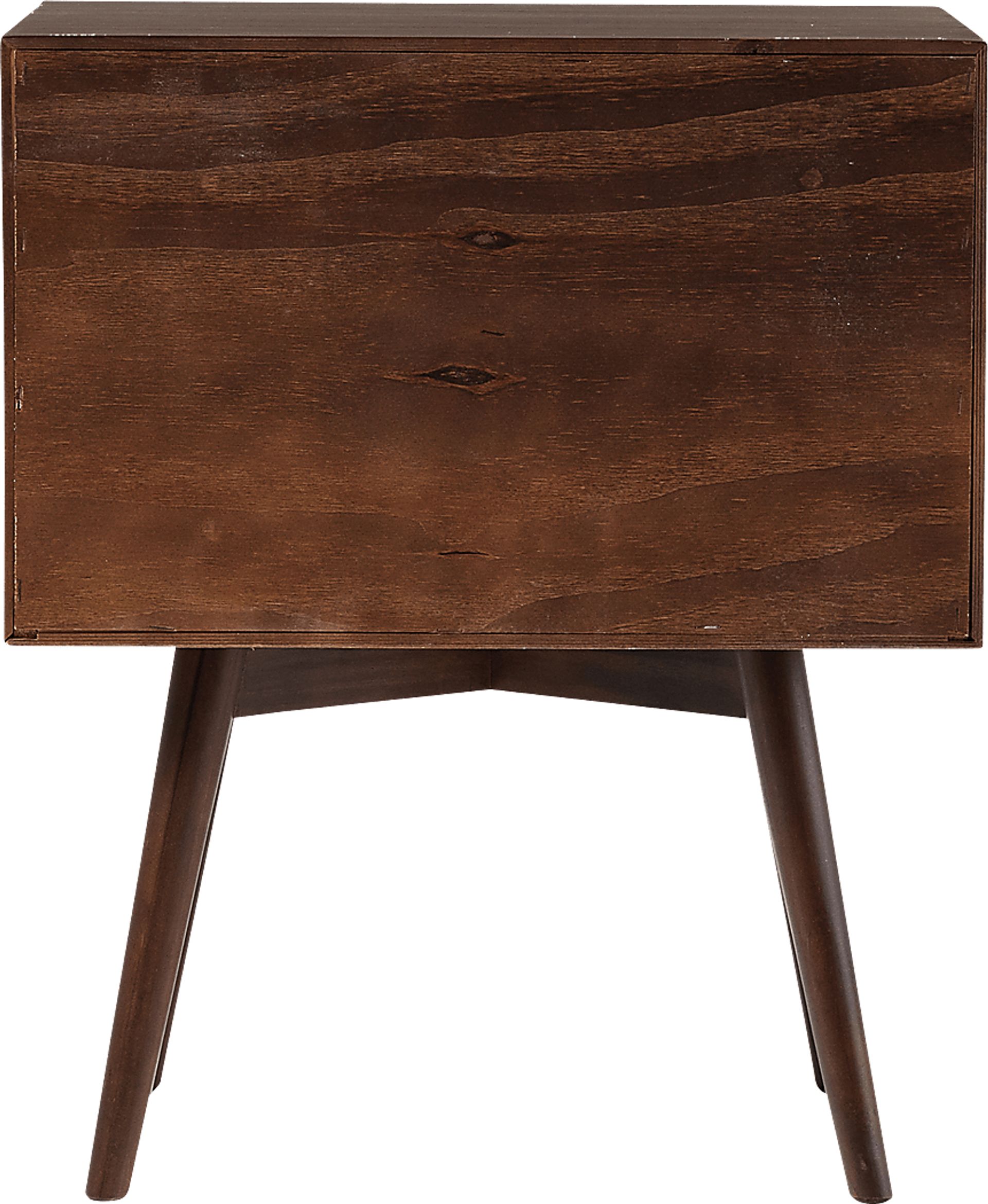 Niblic Walnut 1 Drawer Nightstand - Image 6