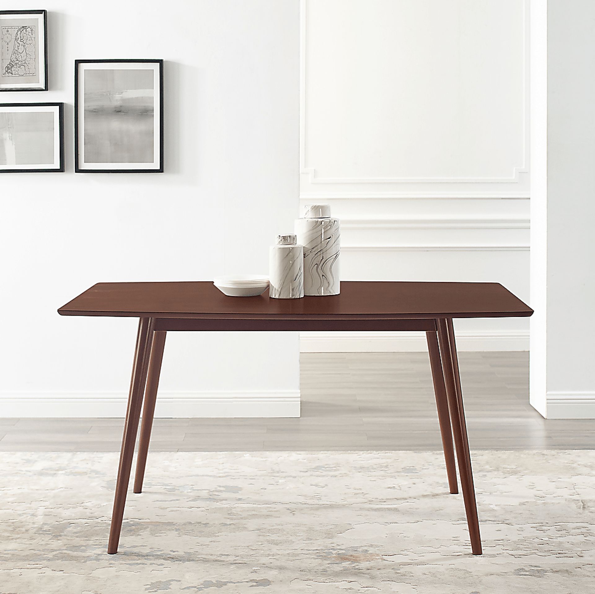 Niblic Walnut Dining Table - Image 2
