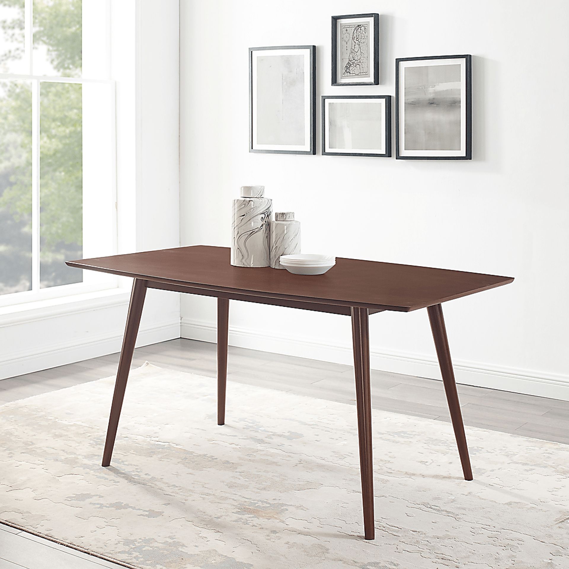 Niblic Walnut Dining Table - Image 3