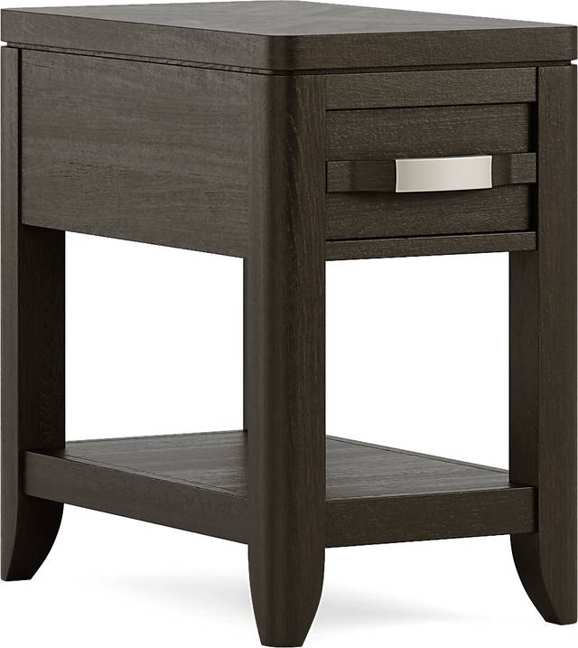 Niccolo Brown Chairside Table - Thumbnail - Image 1