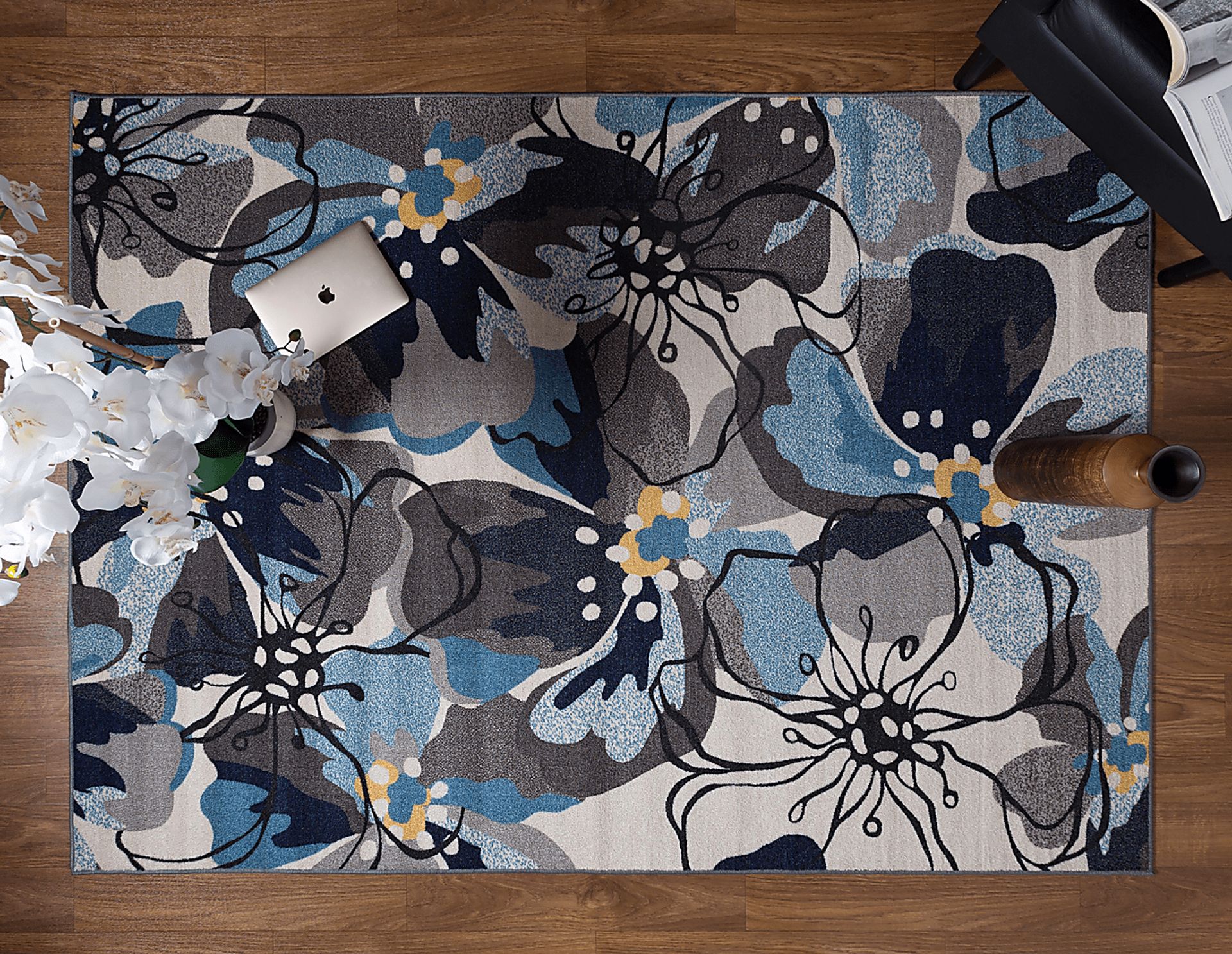 Nichele Gray 5'3 x 7'3 Rug - Image 3