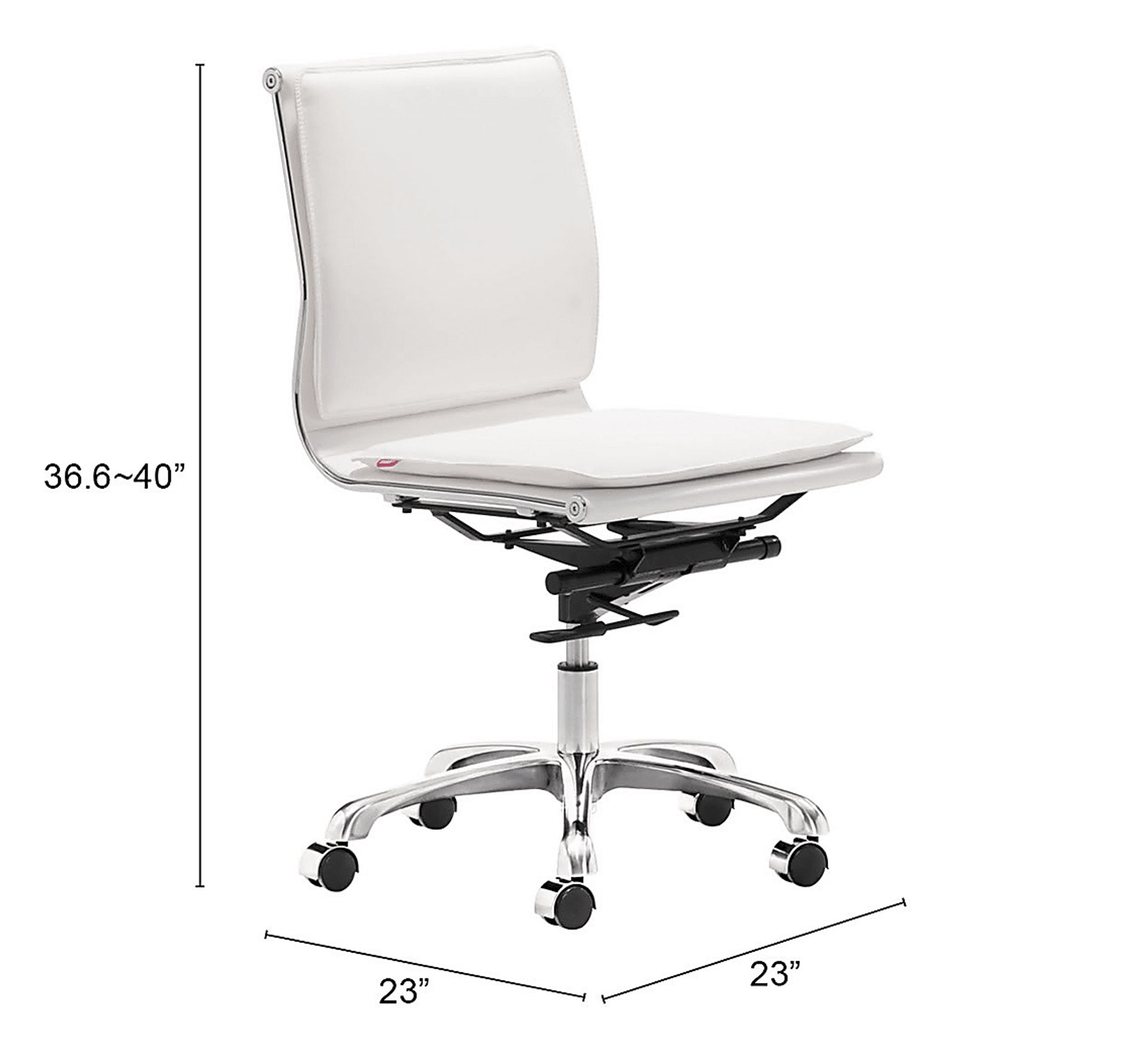 Nichelyn White Office Chair - Image 6