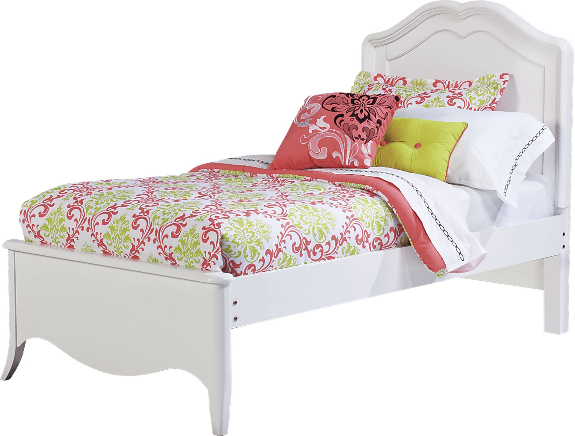 Nicolette White 3 Pc Twin Bed - Image 1