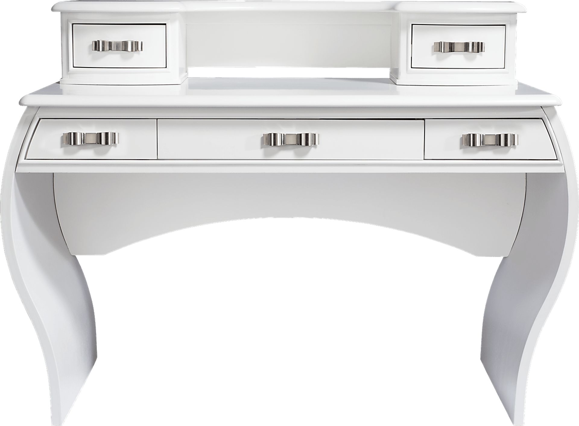 Nicolette White Desk and Hutch - Image 1