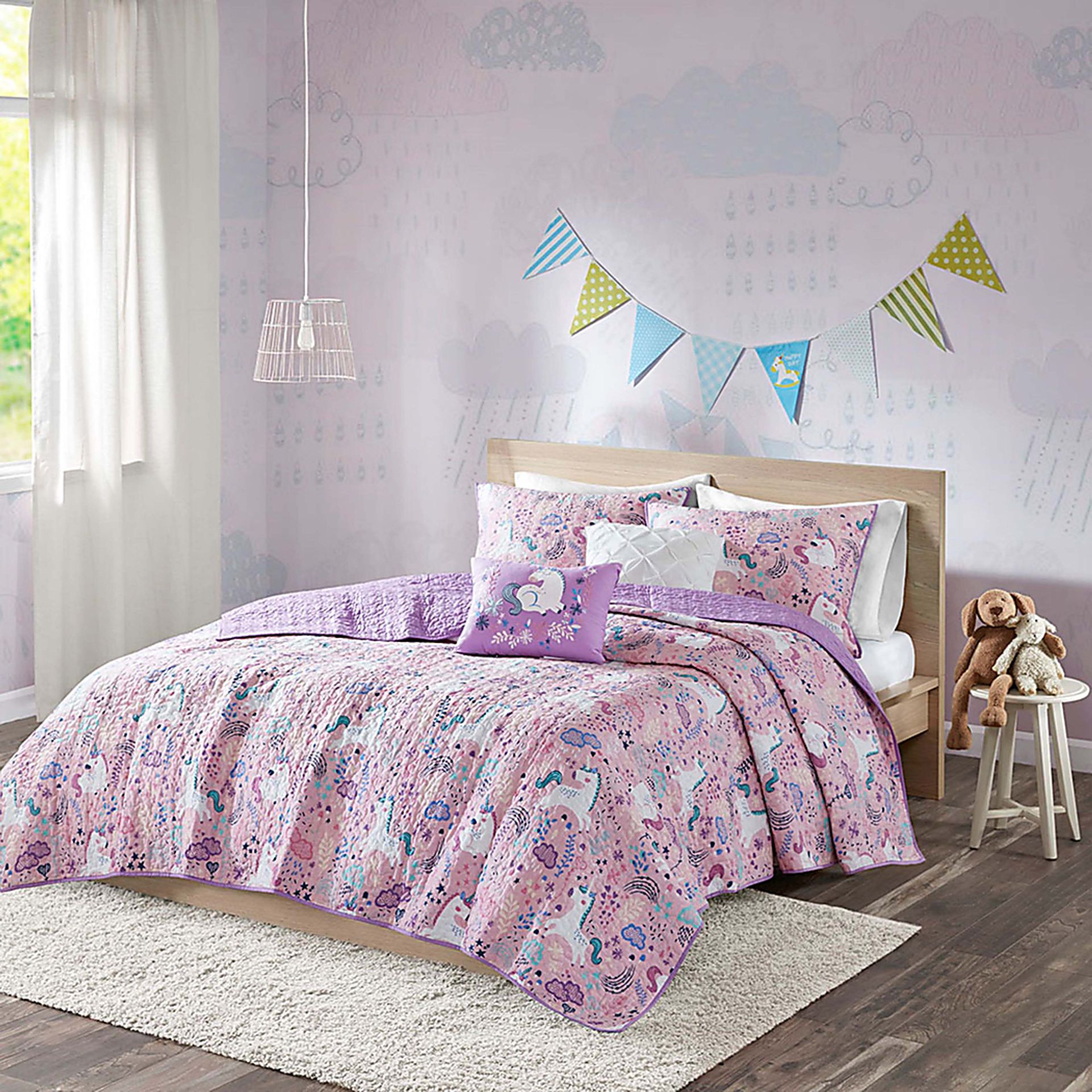 Nicor Pink Twin Quilt Set - Image 3