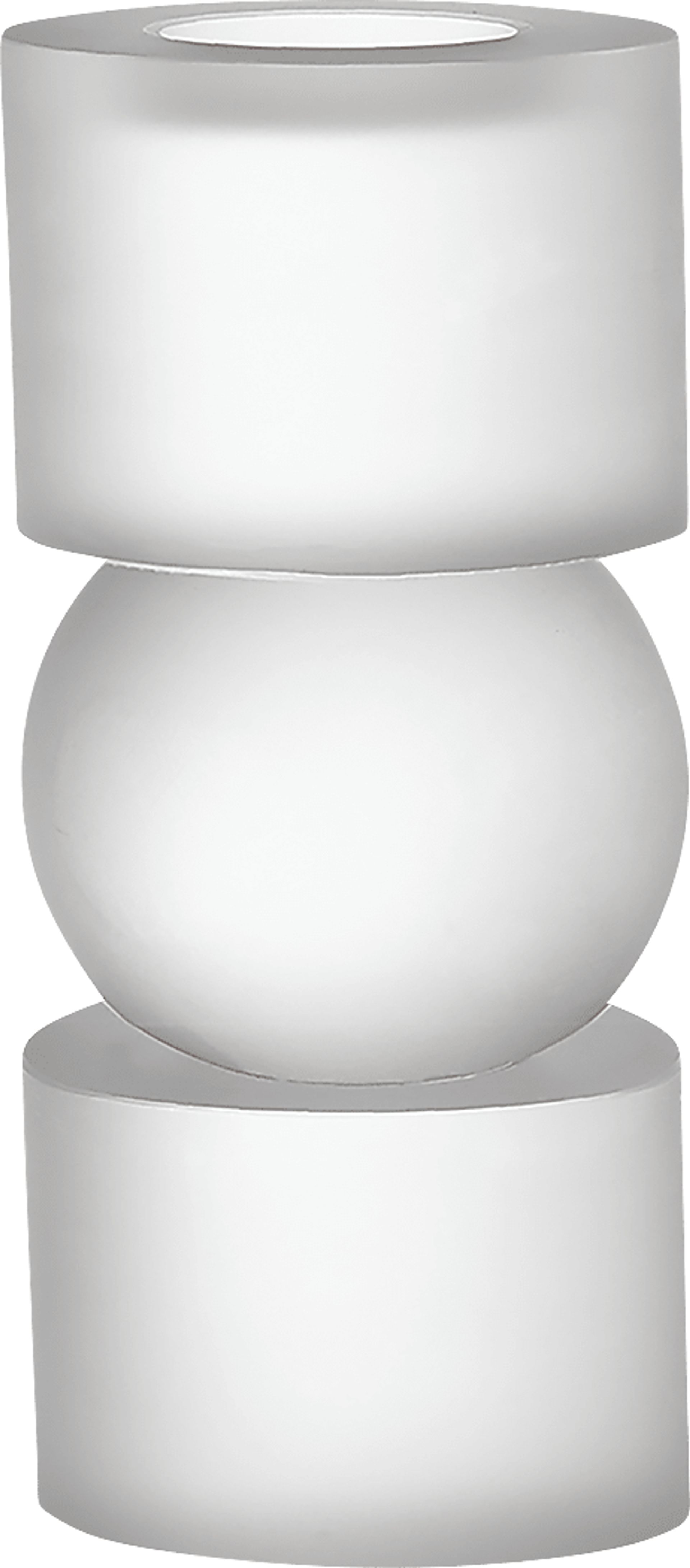 Nicoson I White Candleholder - Image 1