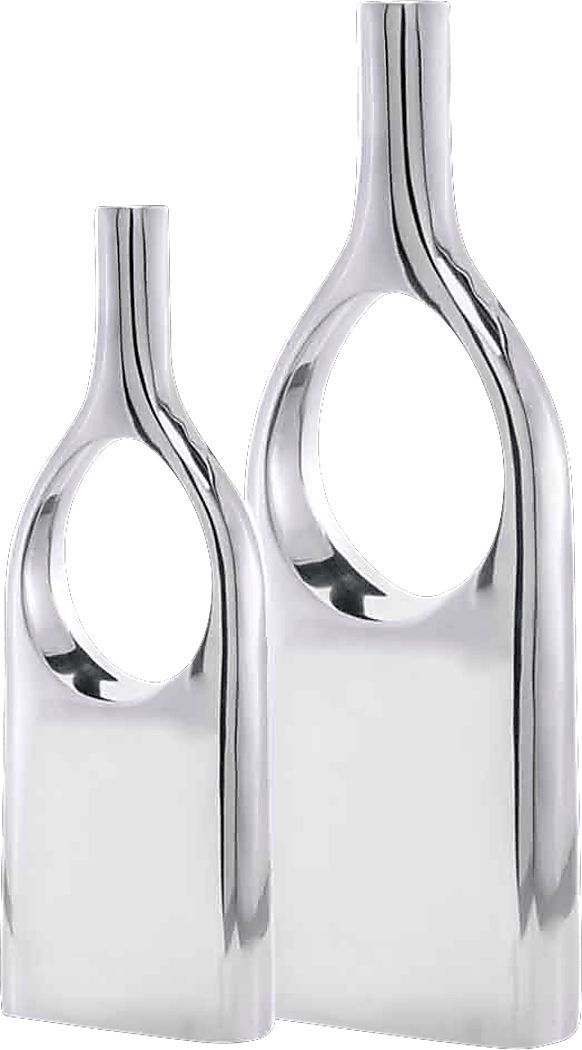 Nidia Silver Vases Set of 2 Rooms To Go