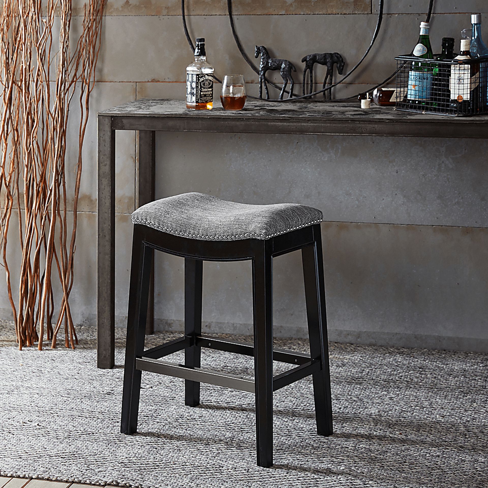 Nielan Gray Counter Height Stool - Image 5
