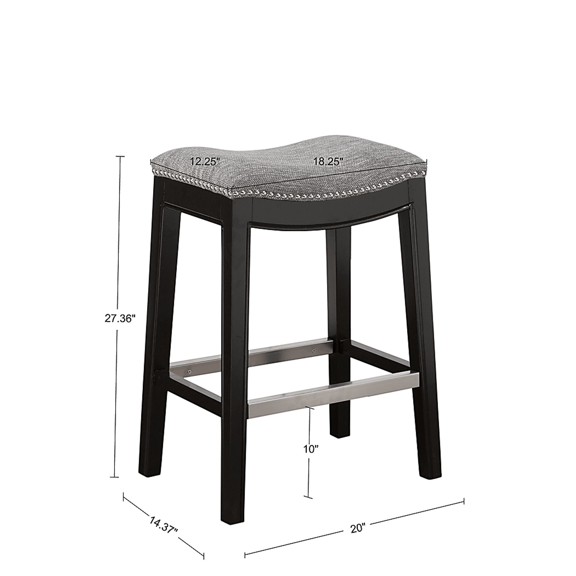 Nielan Gray Counter Height Stool - Image 6