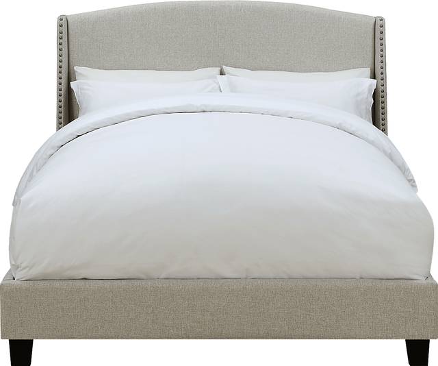 Niemann Beige Queen Upholstered Bed - Thumbnail - Image 7