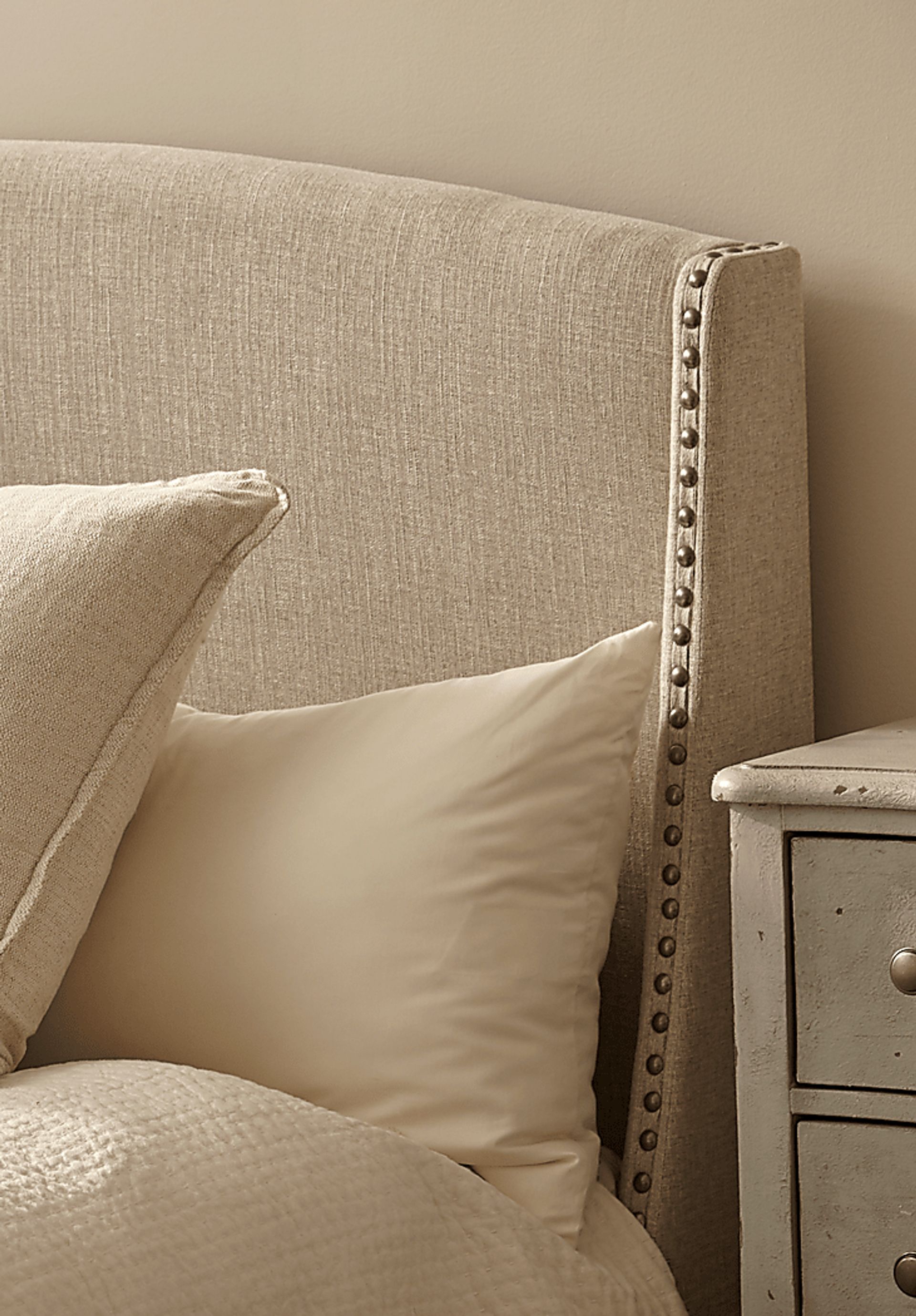 Niemann Beige Queen Upholstered Bed - Image 8