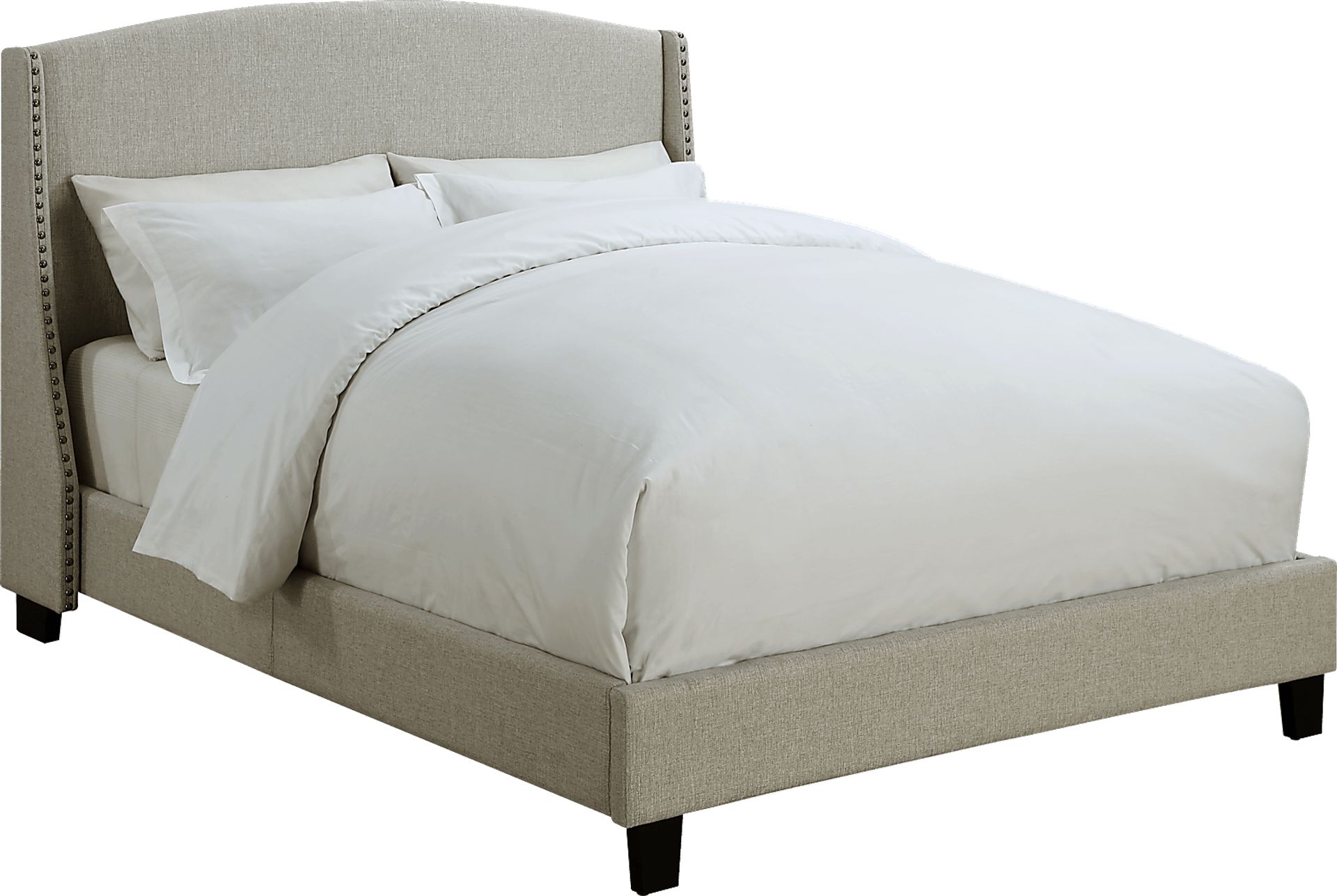 Niemann Beige Queen Upholstered Bed - Image 1