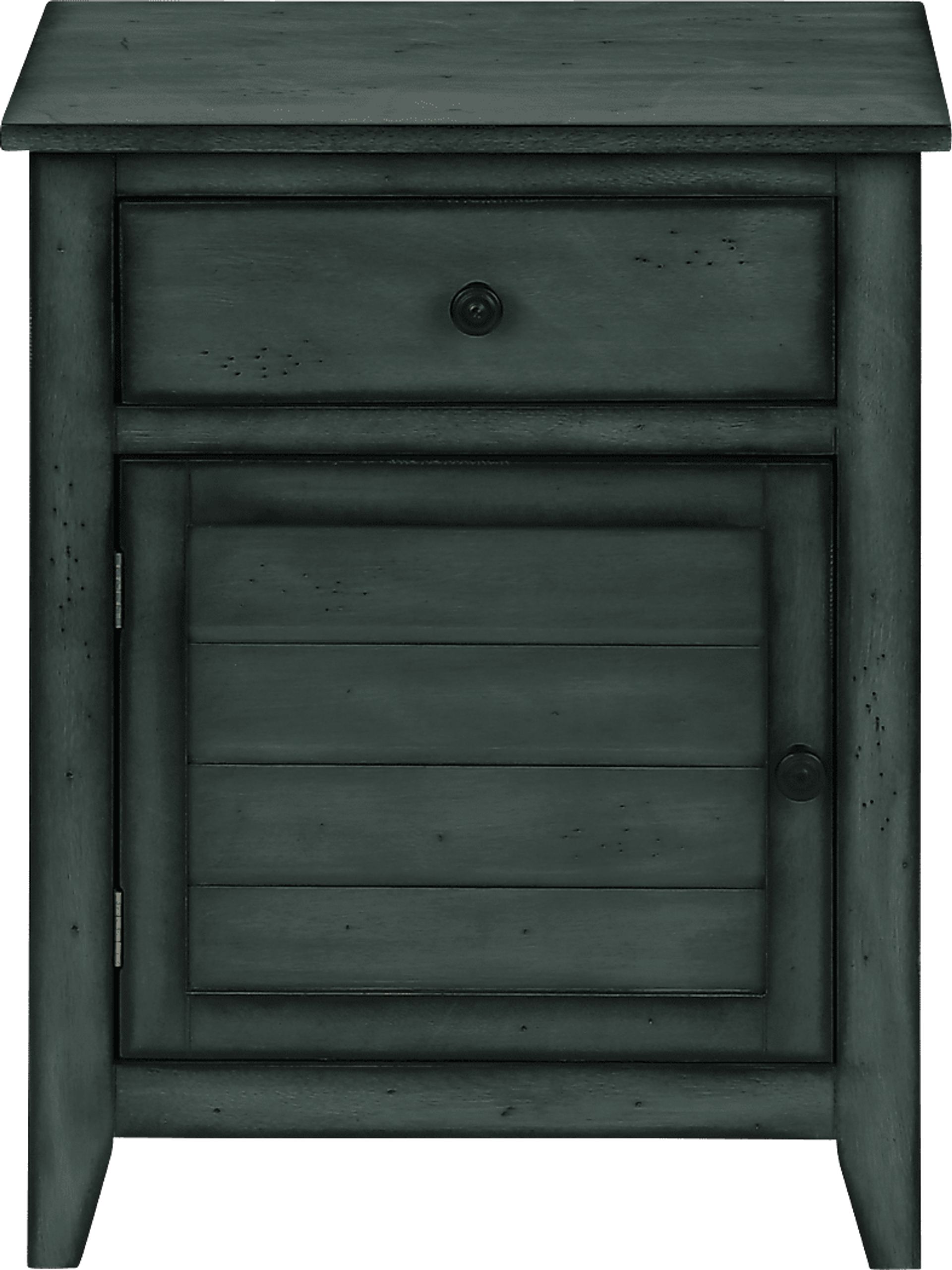 Nighten Dark Blue Nightstand - Image 4