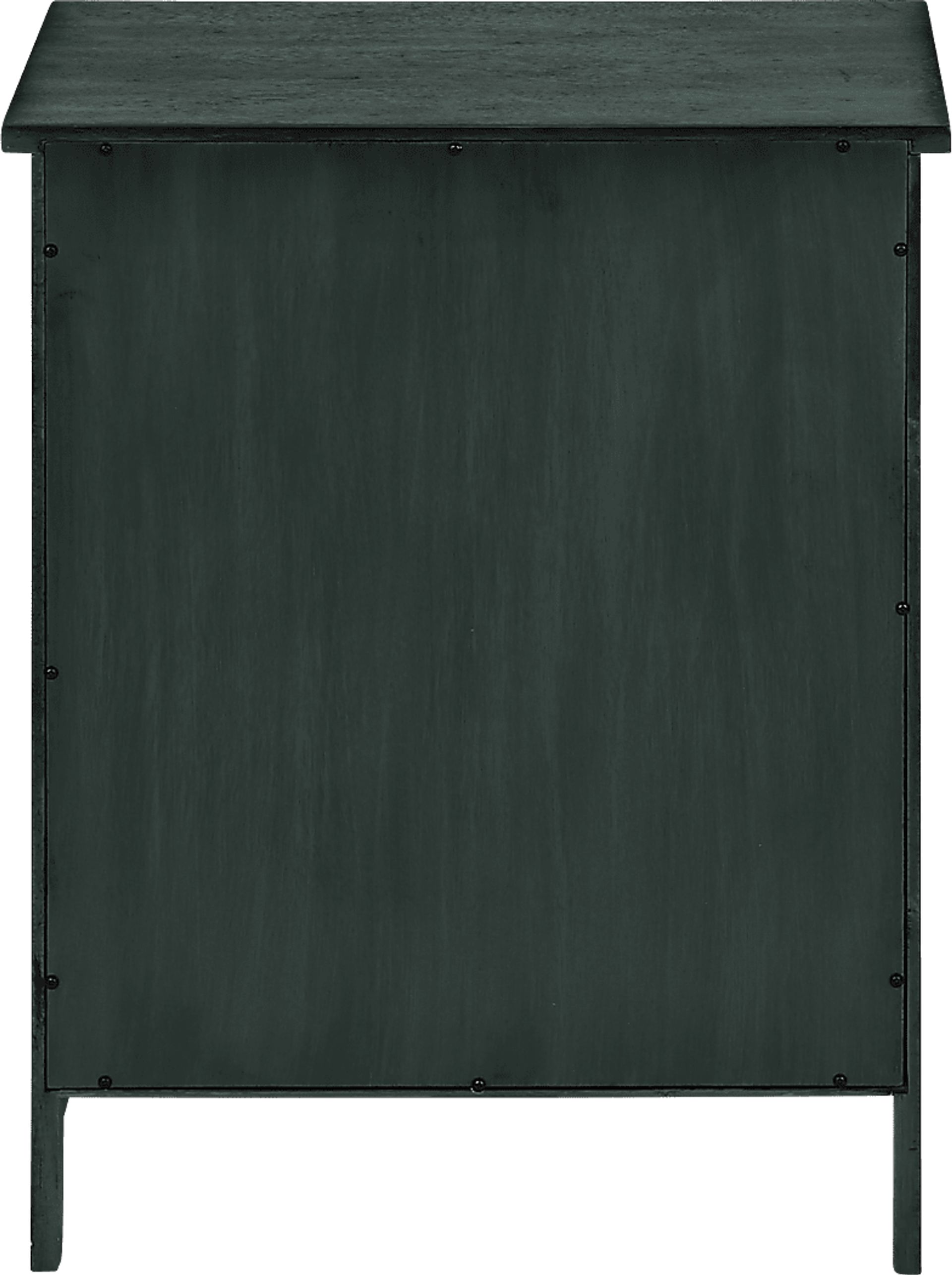 Nighten Dark Blue Nightstand - Image 5