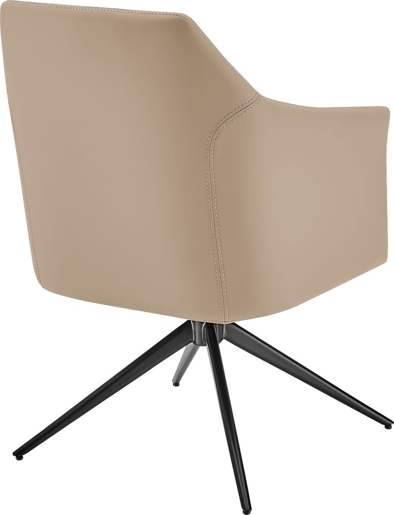 Nightpoint Taupe Swivel Arm Chair
