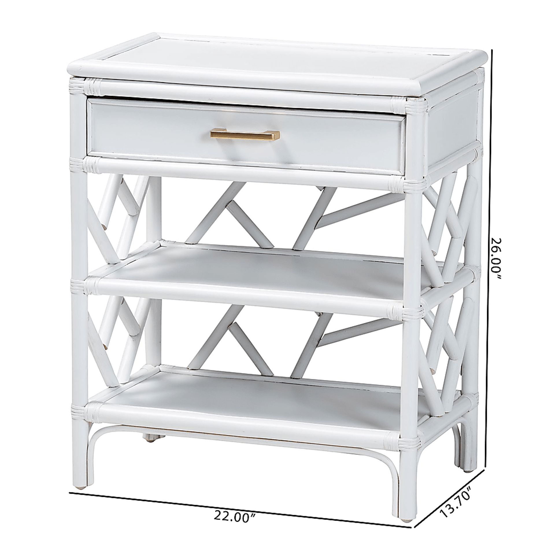 Nightshack White Nightstand - Image 7