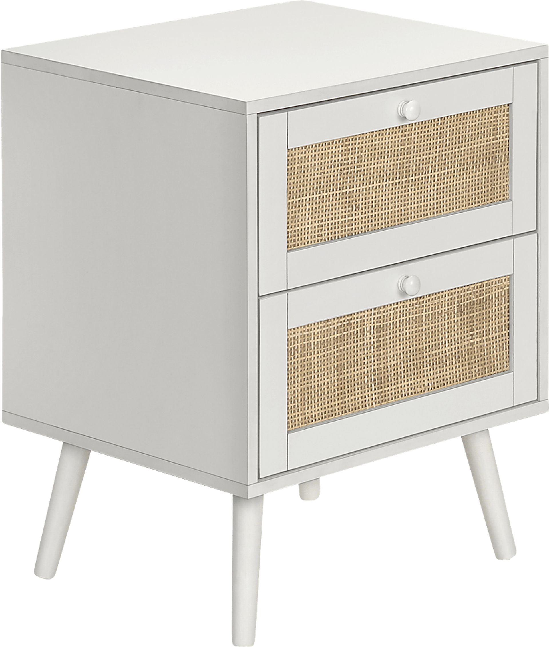 Nighttales White Nightstand - Image 1