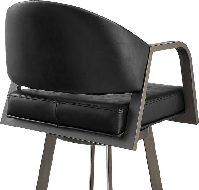 Nightwater Black Counter Height Stool - Thumbnail - Image 3