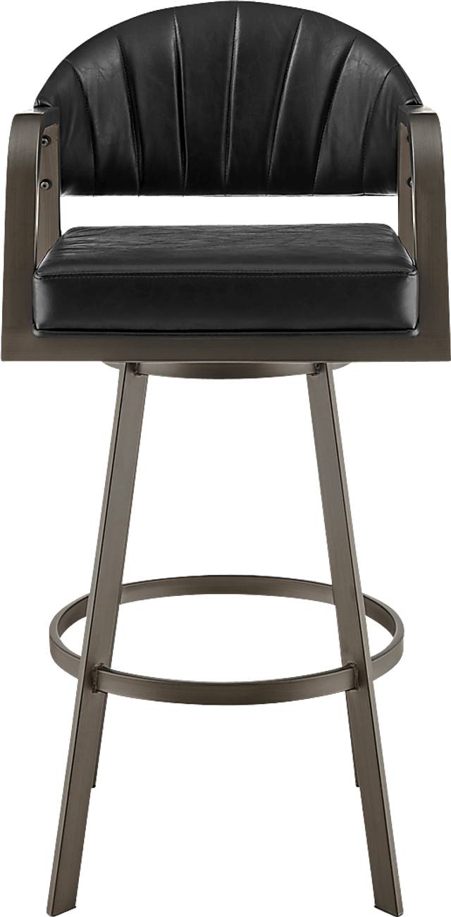Nightwater Black Counter Height Stool - Thumbnail - Image 5
