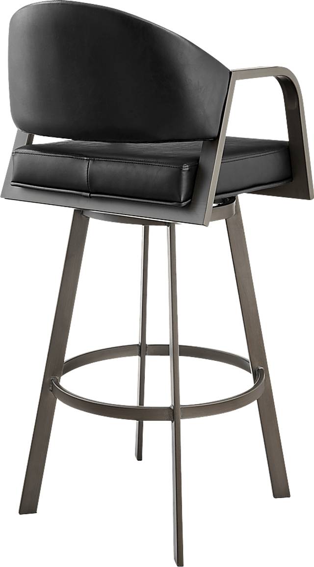 Nightwater Black Counter Height Stool - Thumbnail - Image 6