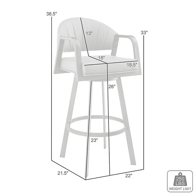 Nightwater Black Counter Height Stool - Thumbnail - Image 8
