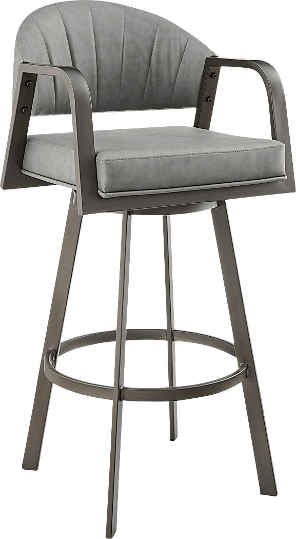 Nightwater Gray Counter Height Stool