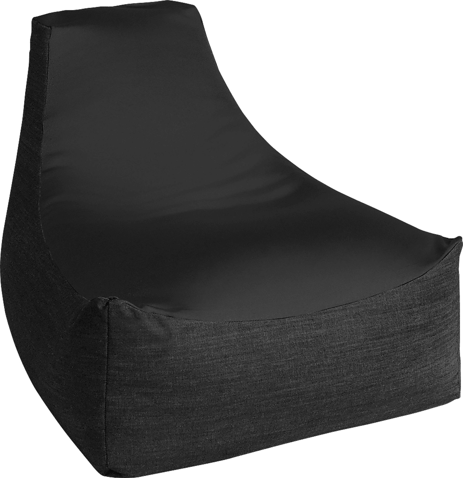 Kids Nika Black Bean Bag Chair - Image 1