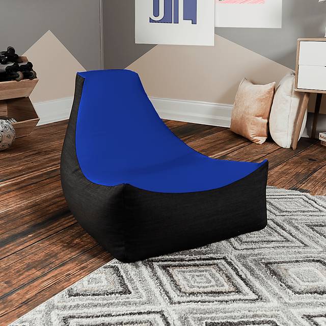 Kids Nika Blue Bean Bag Chair - Thumbnail - Image 2