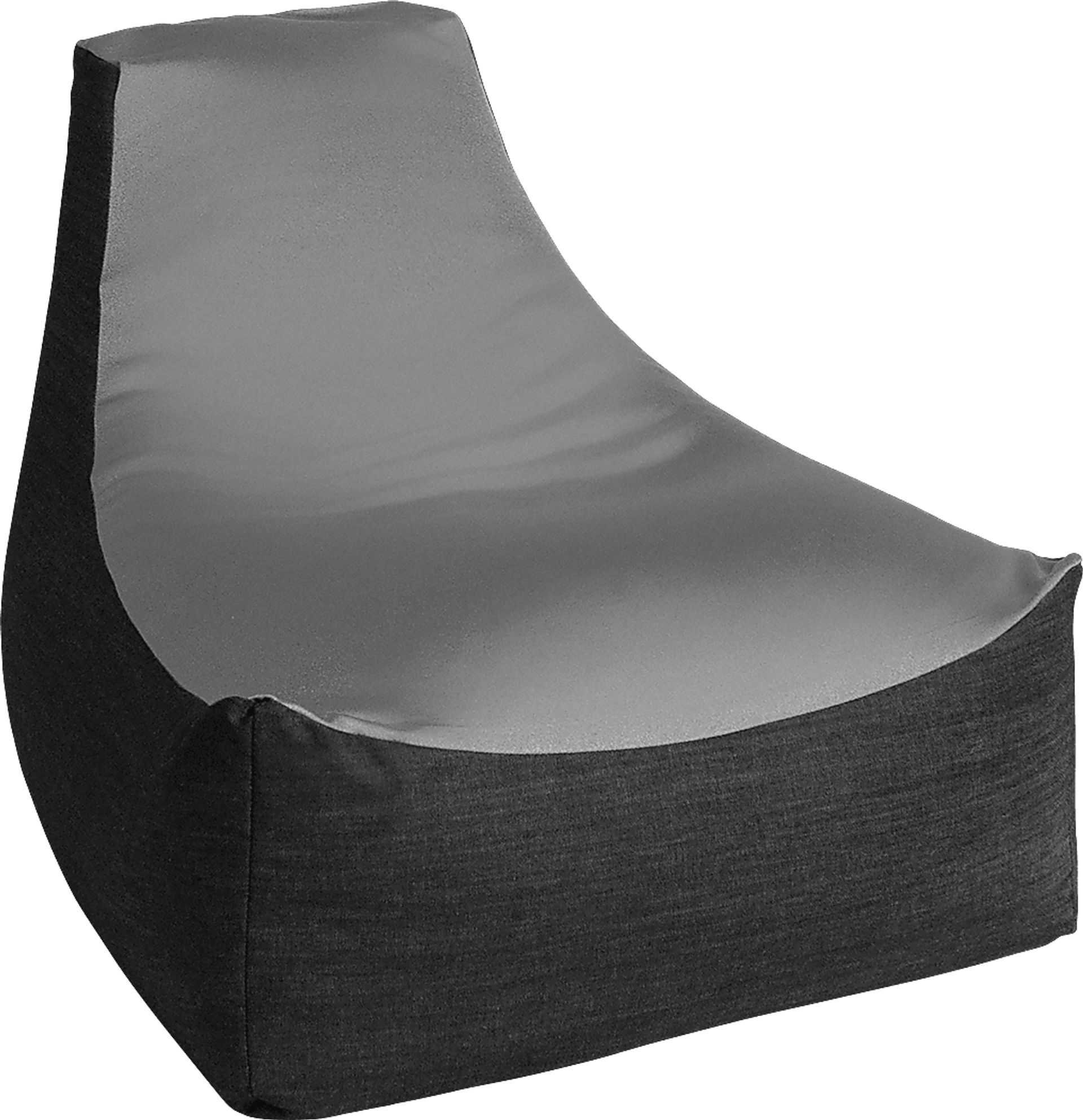 Kids Nika Silver Bean Bag Chair - Image 1