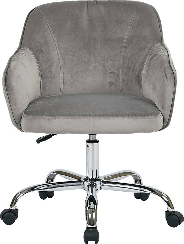 Nikitta Gray Office Chair - Thumbnail - Image 3