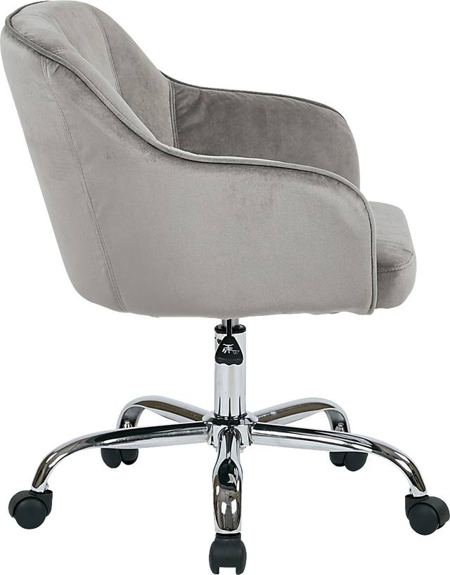Nikitta Gray Office Chair - Thumbnail - Image 4