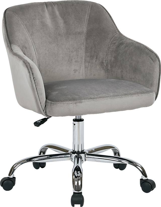 Nikitta Gray Office Chair - Thumbnail - Image 1