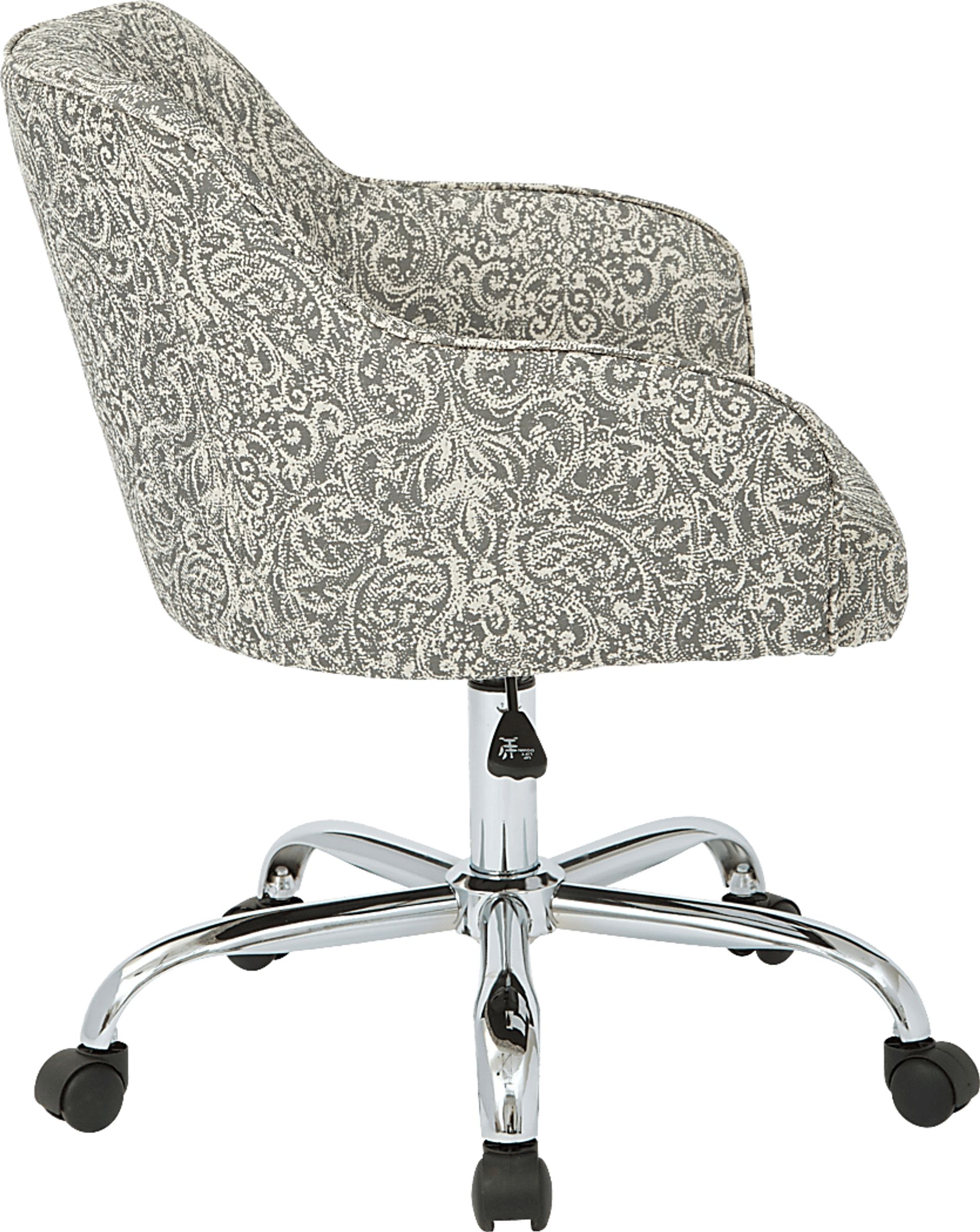 Nikitta Pewter Office Chair - Image 4
