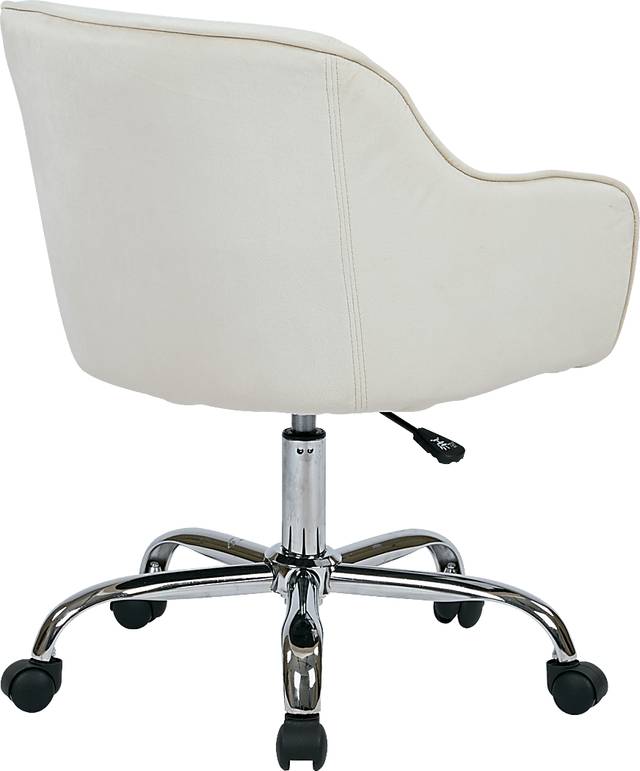 Nikitta White Office Chair - Thumbnail - Image 2