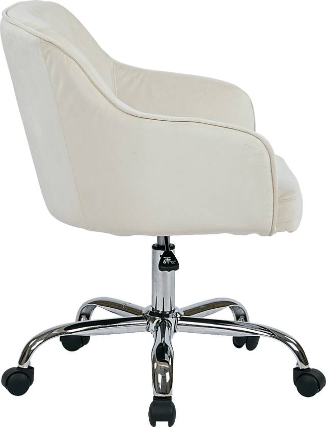 Nikitta White Office Chair - Thumbnail - Image 4