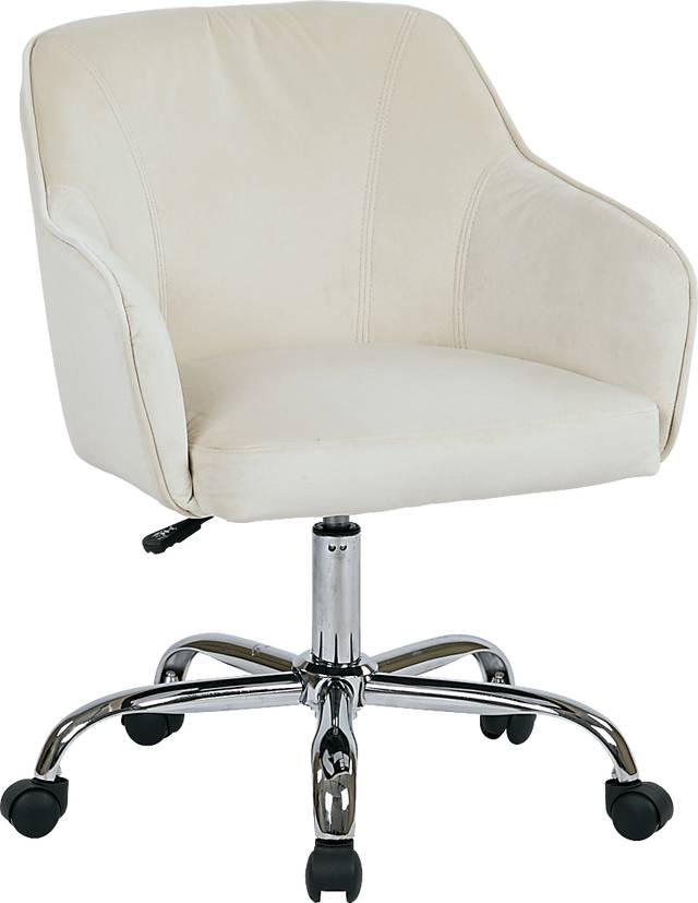 Nikitta White Office Chair - Thumbnail - Image 1