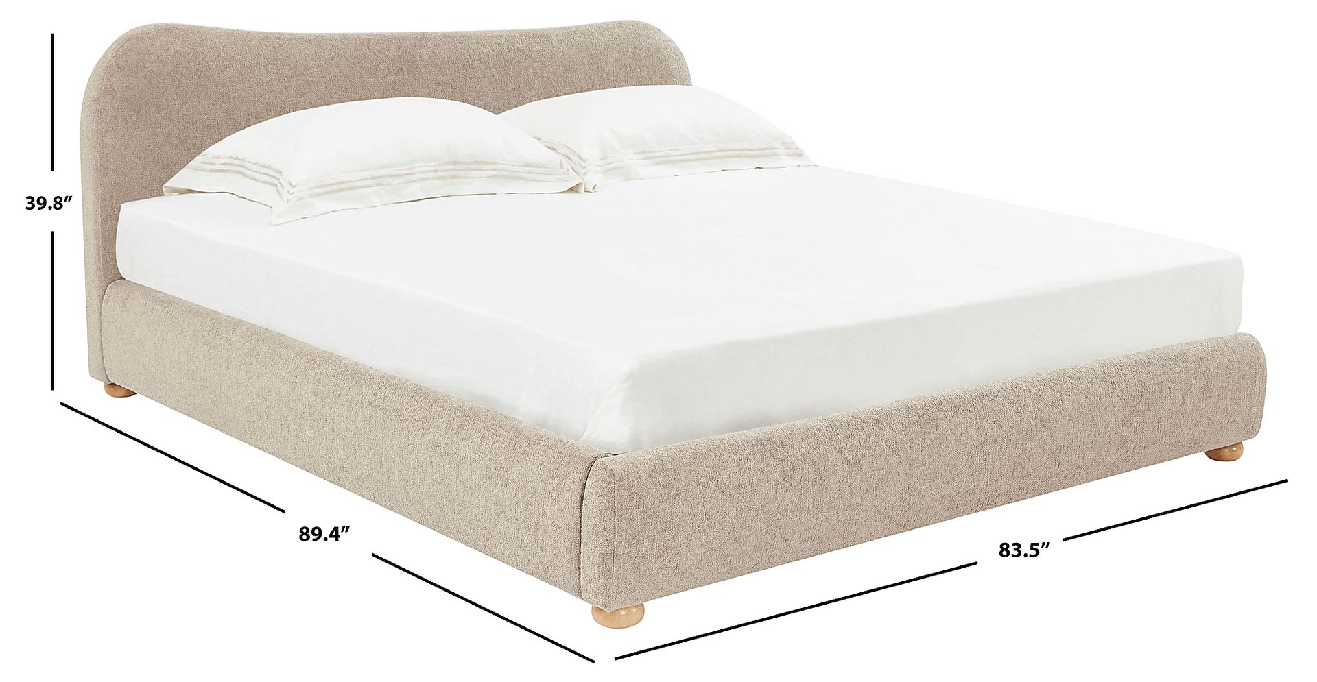 Nikket Light Brown King Bed - Image 5