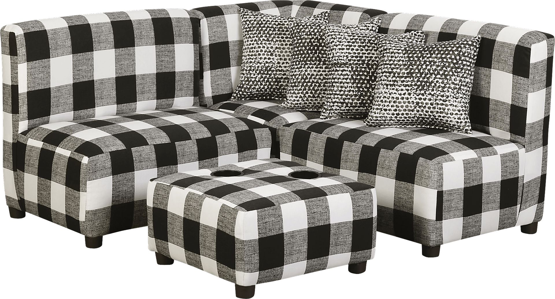 Niko Black Toddler Sectional - Image 1