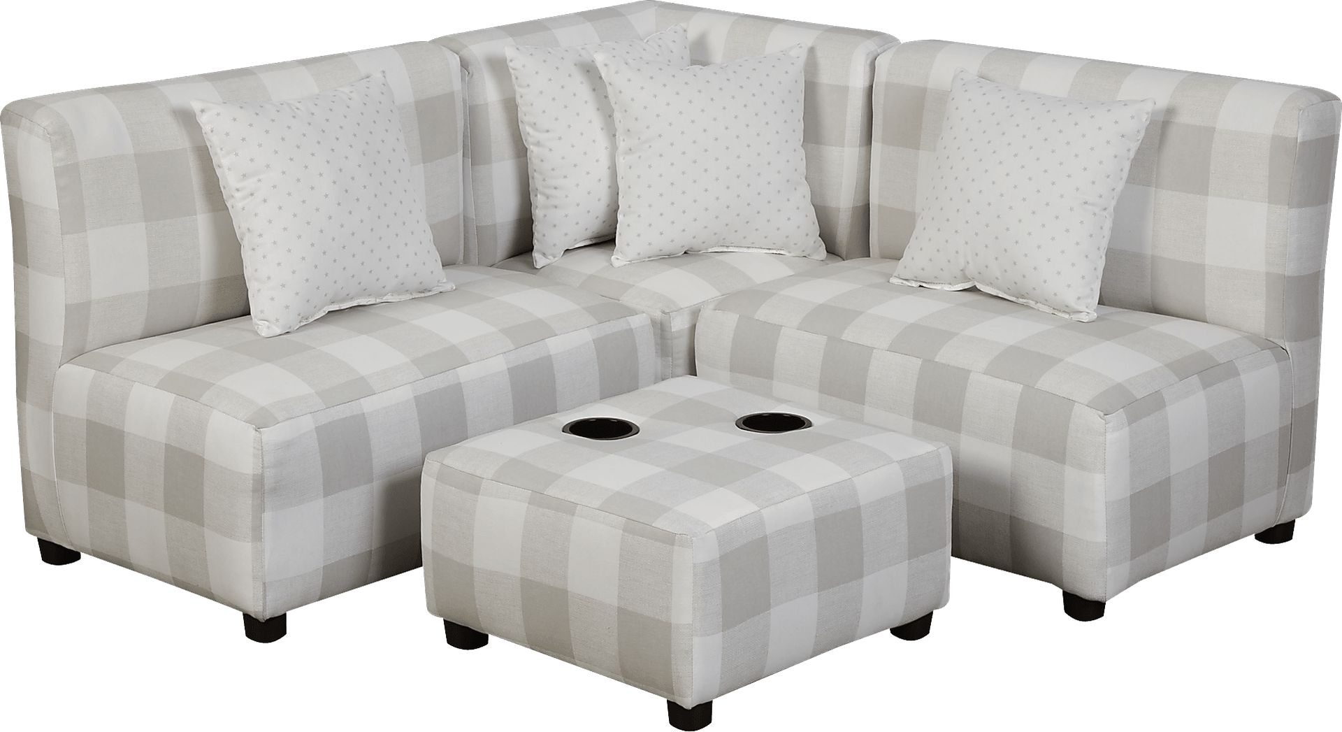 Niko Gray Toddler Sectional - Image 1