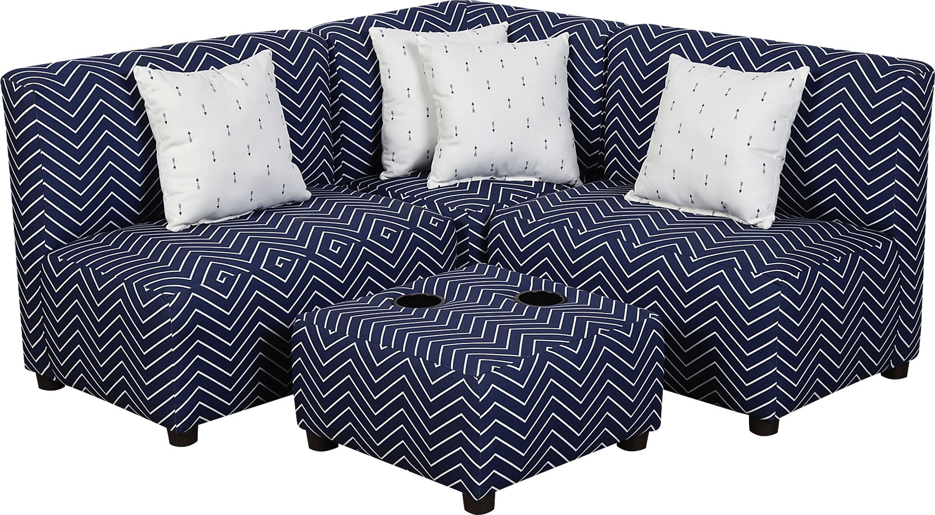 Niko Navy Toddler Sectional - Image 1