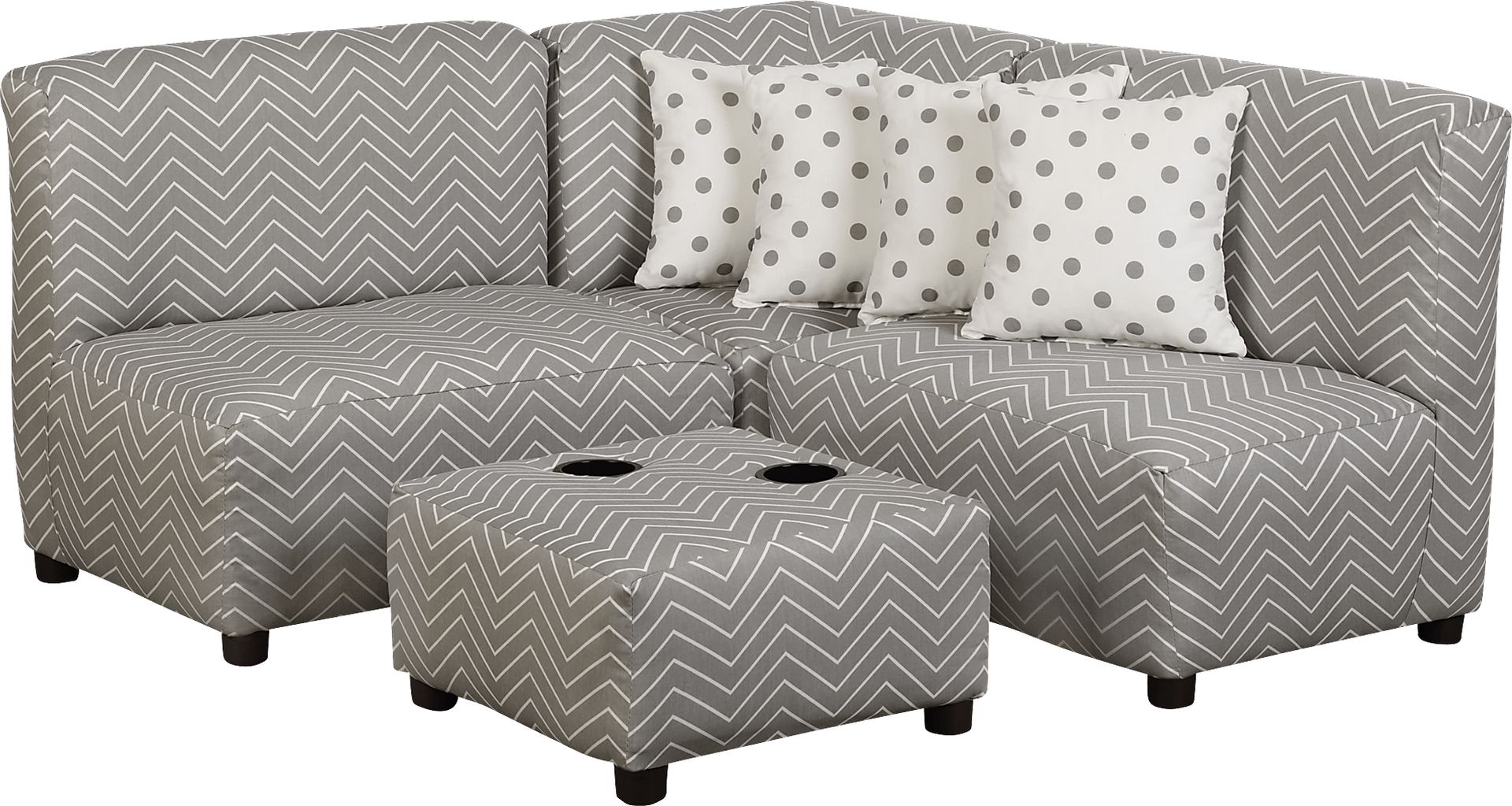 Niko Smoke Toddler Sectional - Image 1