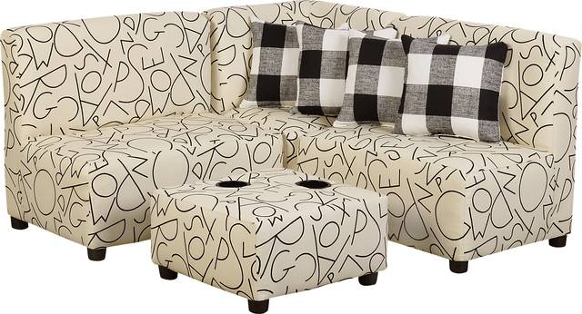 Niko Vanilla Toddler Sectional - Thumbnail - Image 1