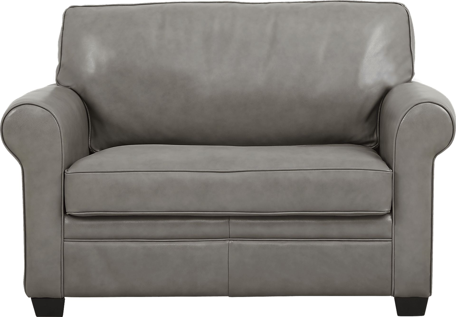 Nikola Place Gray Leather Sleeper Chair - Image 2